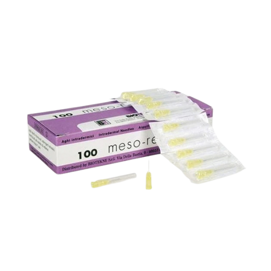caja-100-unidades-agujas-hipodermicas-desechables-meso-relle-microcanula-atraumatica-de-punta-cerrada-conexion-luer-030mm-x-12mm